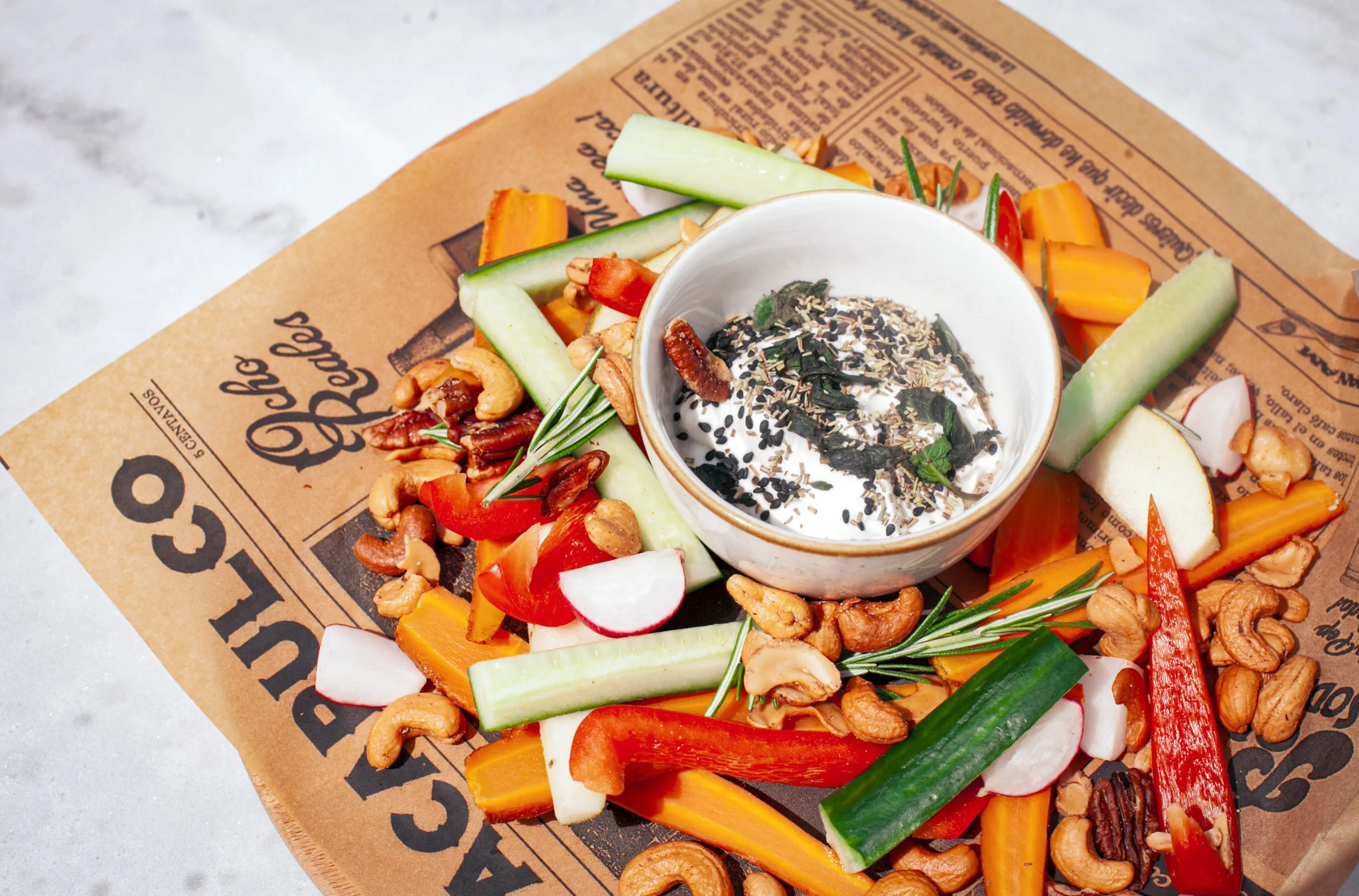 Luxury Nuts and Crudités